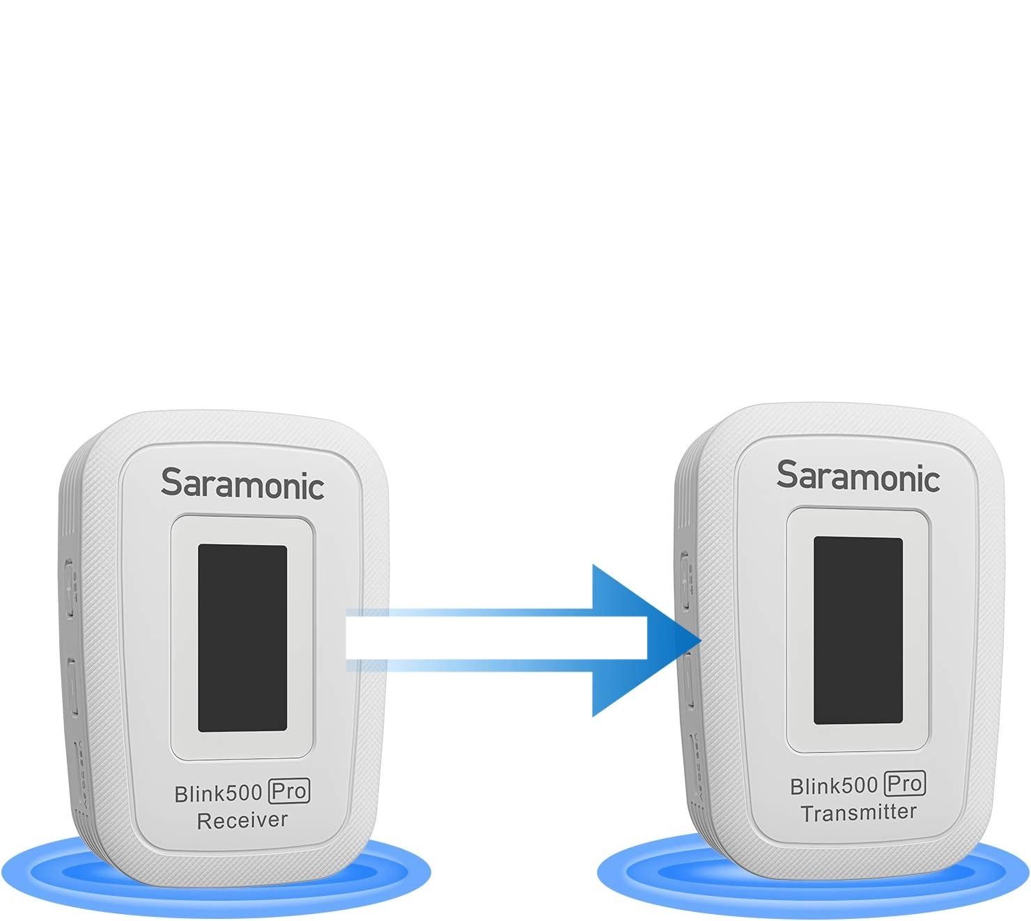 Saramonic Blink500 Pro B1W – bezprzewodowy mikrofon stereo z etui ładującym
