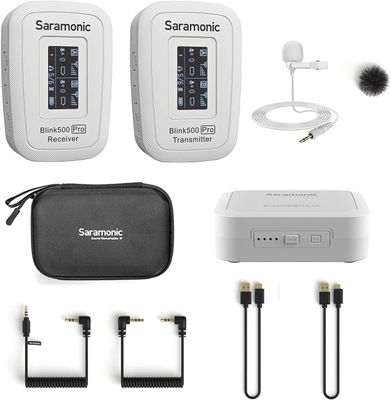 Saramonic Blink500 Pro B1W – bezprzewodowy mikrofon stereo z etui ładującym