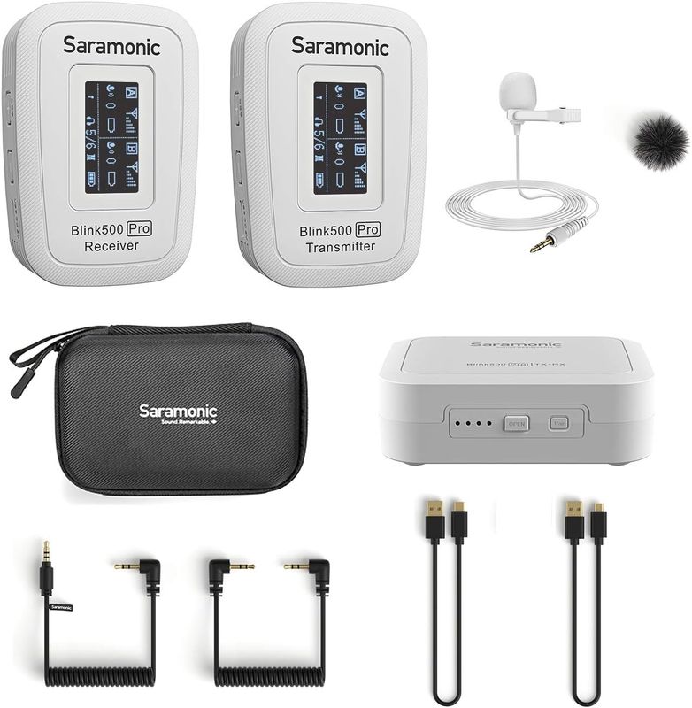 Saramonic Blink500 Pro B1W – bezprzewodowy mikrofon stereo z etui ładującym