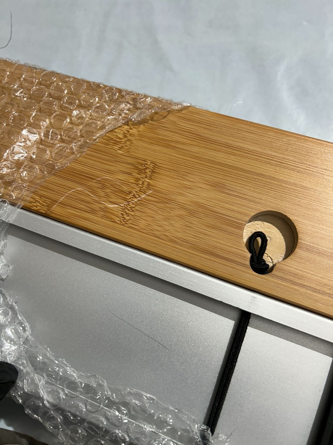 KingCamp składany stół kempingowy z bambusa, regulowana wysokość, dla 2–6 osób