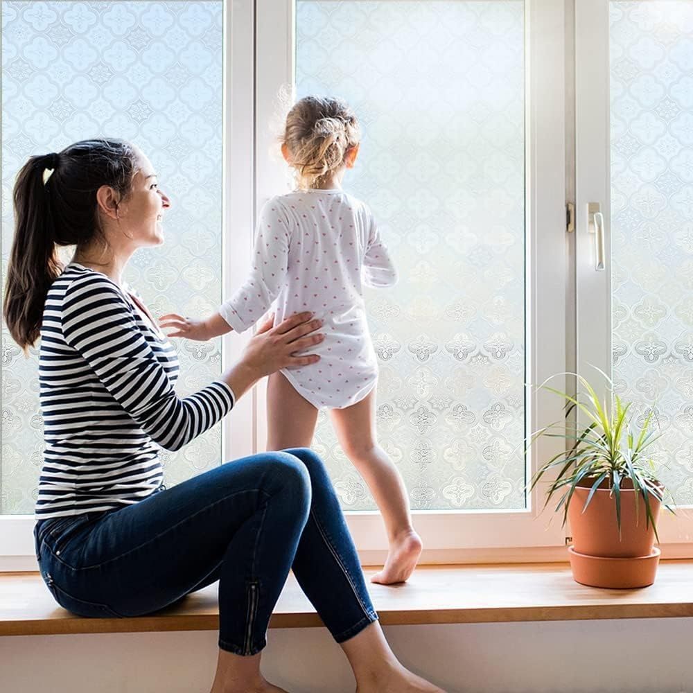 поменять карточку как на фото 1    Shackcom samoprzylepna folia okienna 90x400 cm, nieprzezroczysta folia