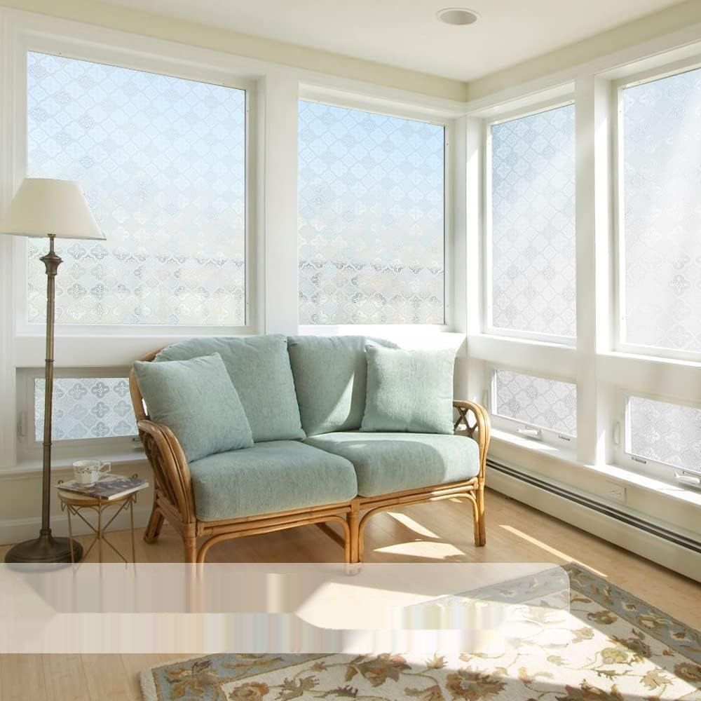 поменять карточку как на фото 1    Shackcom samoprzylepna folia okienna 90x400 cm, nieprzezroczysta folia