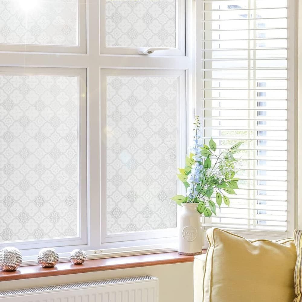 поменять карточку как на фото 1    Shackcom samoprzylepna folia okienna 90x400 cm, nieprzezroczysta folia