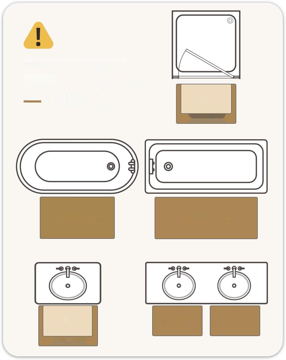 COLOR&amp;GEOMETRY Dywanik Łazienkowy 60x90 cm