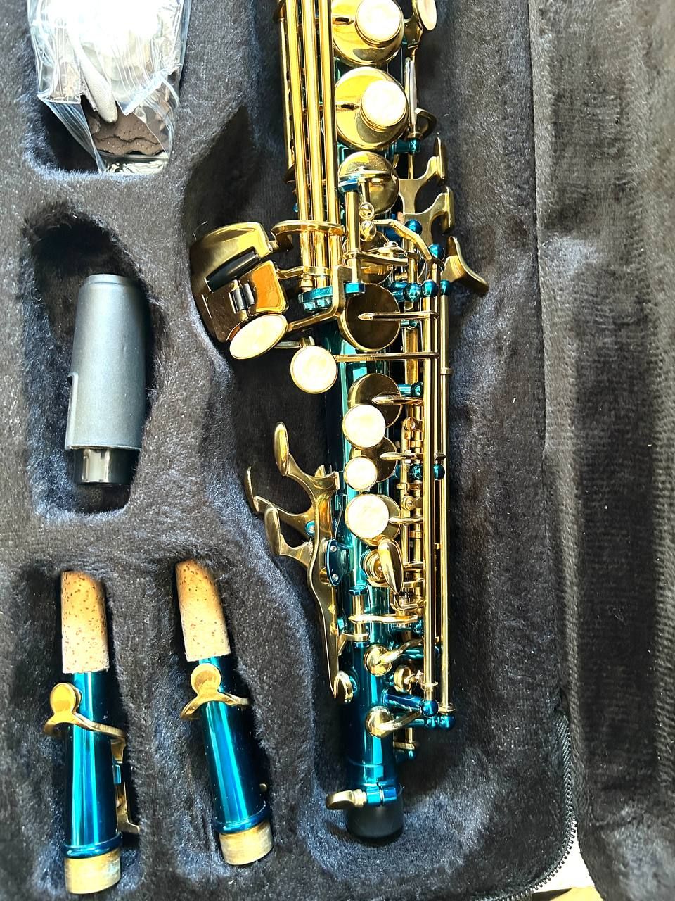 Saksofon sopranowy Bb Btuty z mosiądzu lakierowanego na złoto