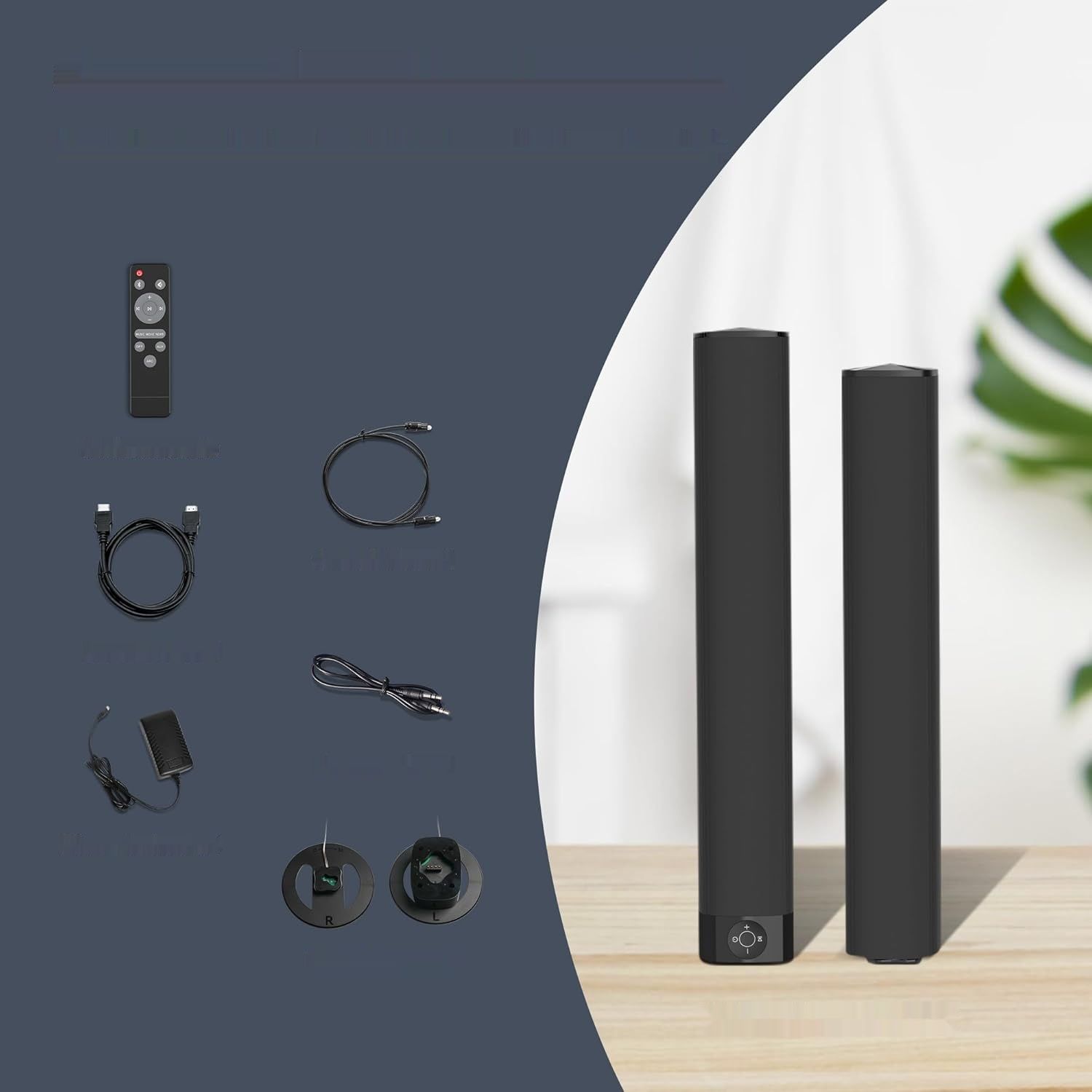 GarageRock KY8000 – Soundbar TV 90W z dźwiękiem surround 3D