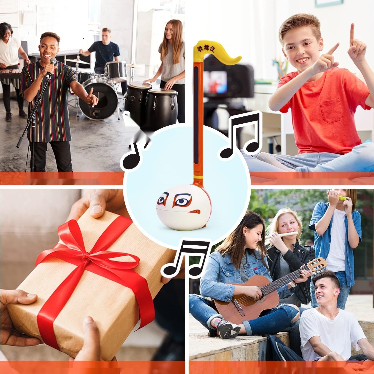 Otamatone Regular Kabuki – elektroniczny instrument muzyczny dla dzieci, młodzieży i dorosłych