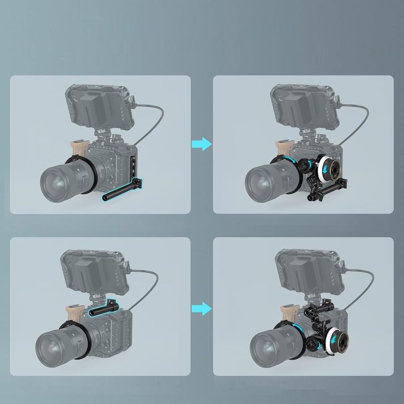 SMALLRIG Mini Follow Focus 3010C – precyzyjna kontrola ostrości i zoomu