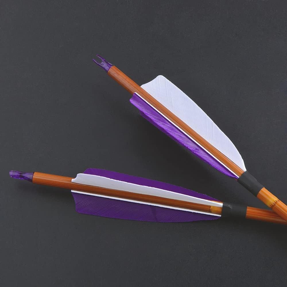 Strzały karbonowe ZSHJGJR Carbon Pfeile 12 szt. – fioletowe