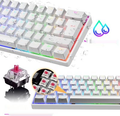LexonElec MK21 – Zestaw klawiatura mechaniczna 60% UK + mysz gamingowa 6400 DPI + podkładka