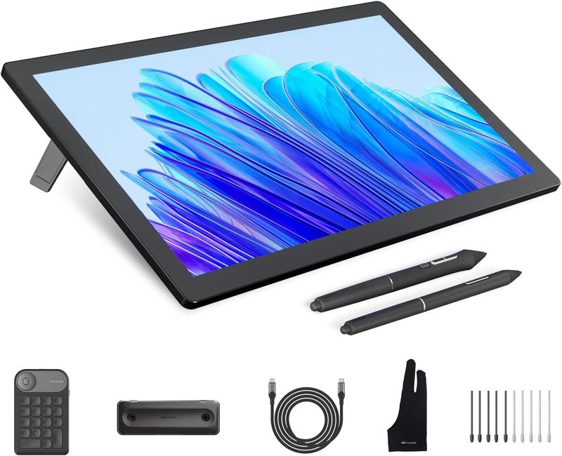 HUION Kamvas Pro 19 4K – profesjonalny monitor graficzny 18,4'' z ekranem dotykowym