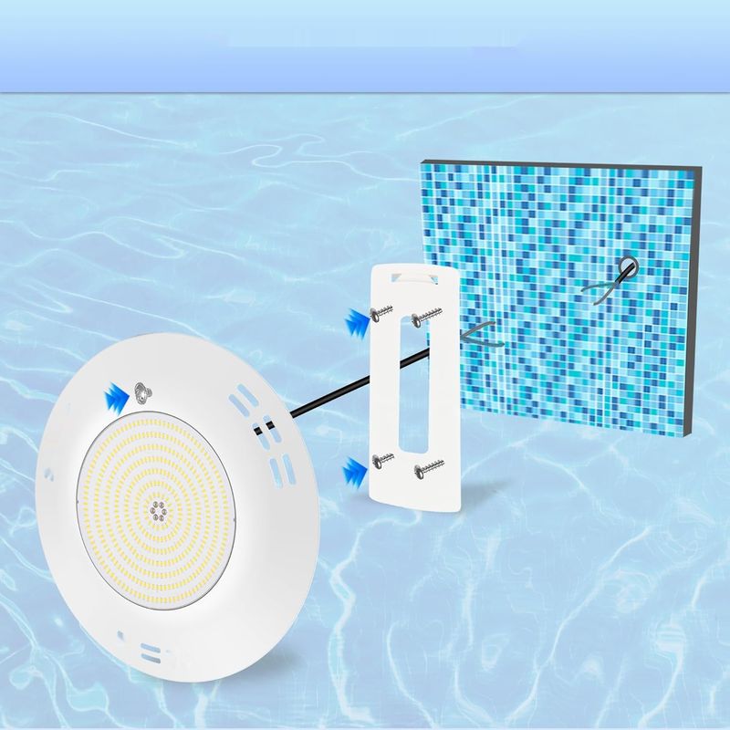 LyLmLe LED Lampa Basenowa 35W, Ultra‑płaska, Zalewana Żywicą, IP68, 12V, 6000K