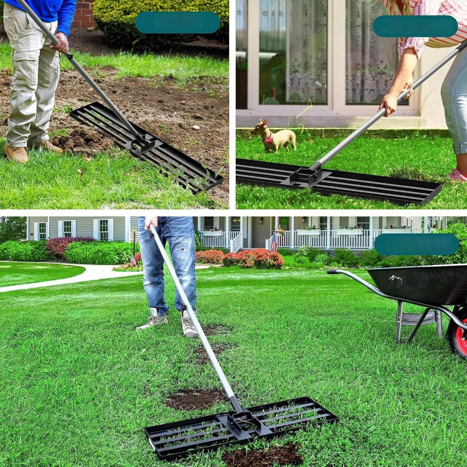 Walensee niwelator do trawnika, 213 cm 76x25 cm