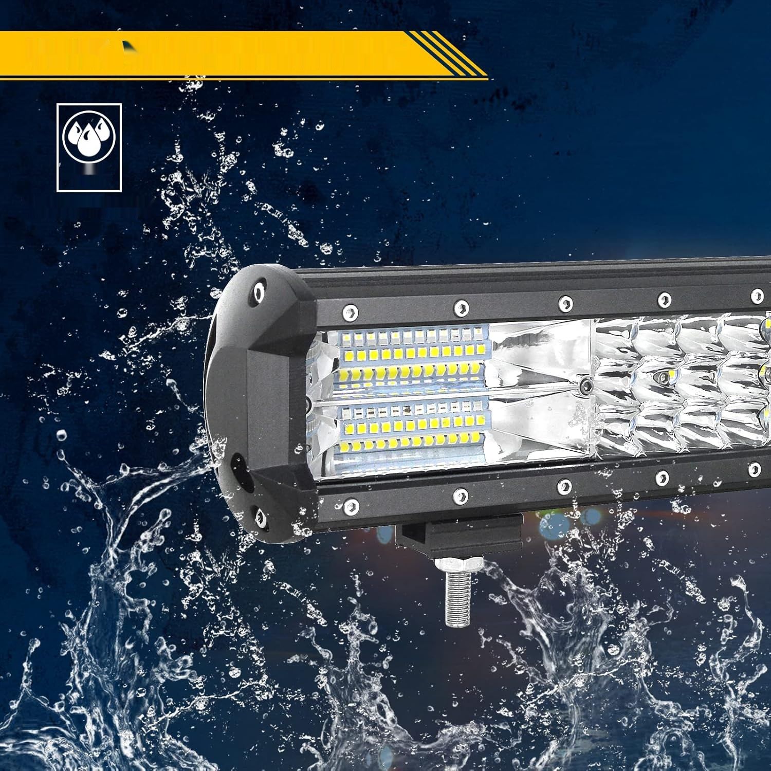 Willpower 22-calowy 324W pasek LED 12V 24V, wodoodporna belka oświetlę