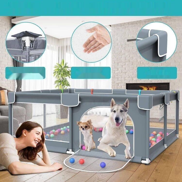 Whelping Box dla psów i szczeniąt | Kojec porodowy z poręczami