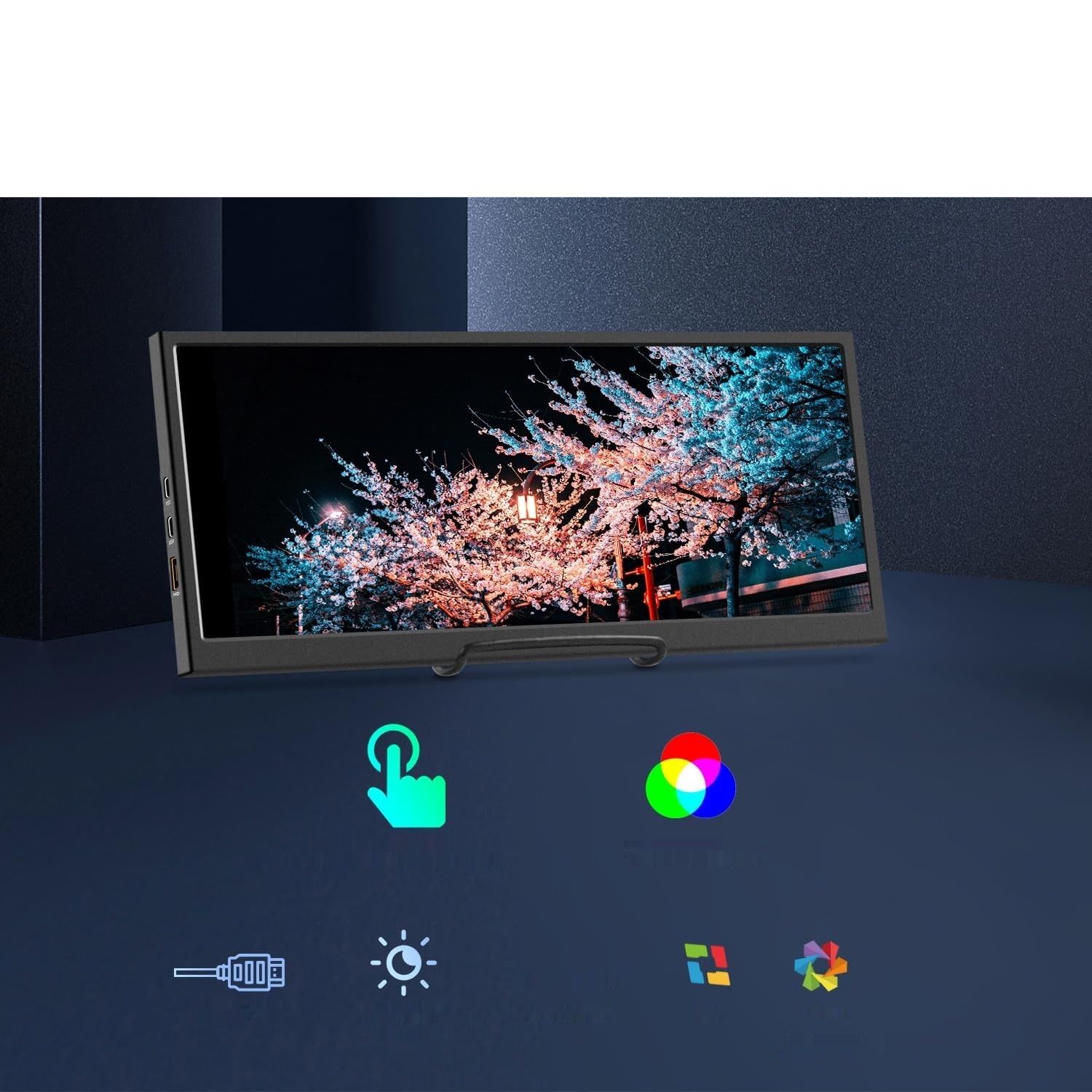 Prechen HD-123 – 12,3-calowy przenośny monitor dotykowy IPS 1920 × 720