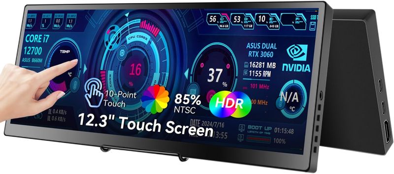 Prechen HD-123 – przenośny monitor dotykowy 12,3'' IPS 1920 x 720