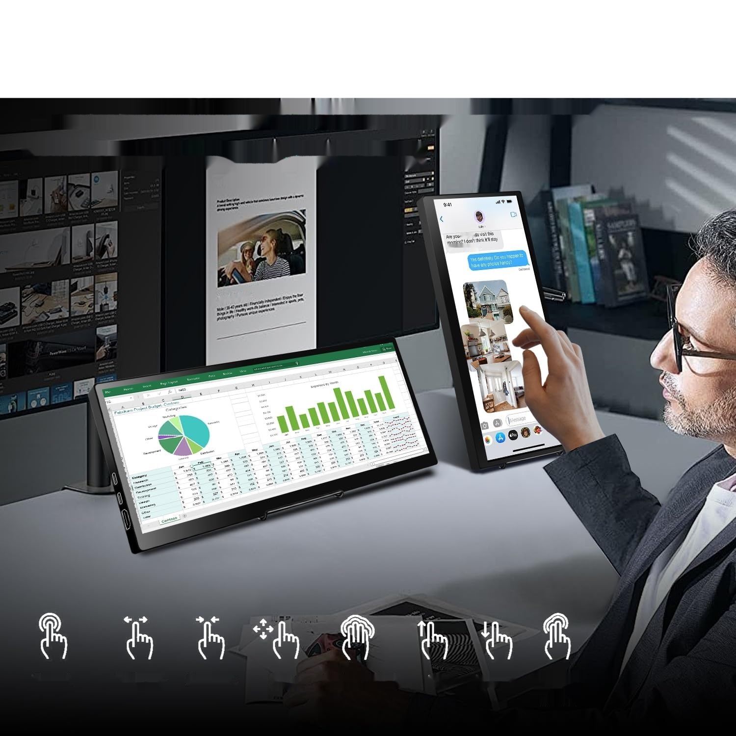 Prechen HD-123 – przenośny monitor dotykowy 12,3'' IPS 1920 x 720