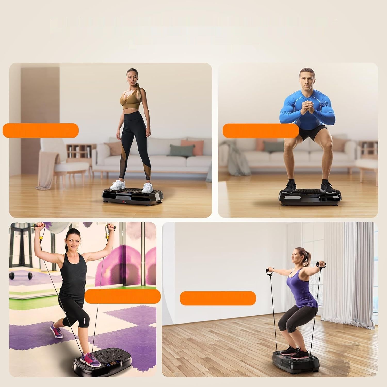 TISSCARE Platforma Wibracyjna SZJ-BK01 – czarna