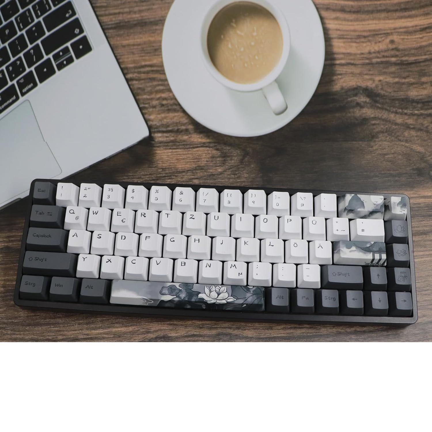 Zestaw 140 niemieckich nakładek PBT OEM do klawiatur mechanicznych Cherry MX (ANSI/ISO)