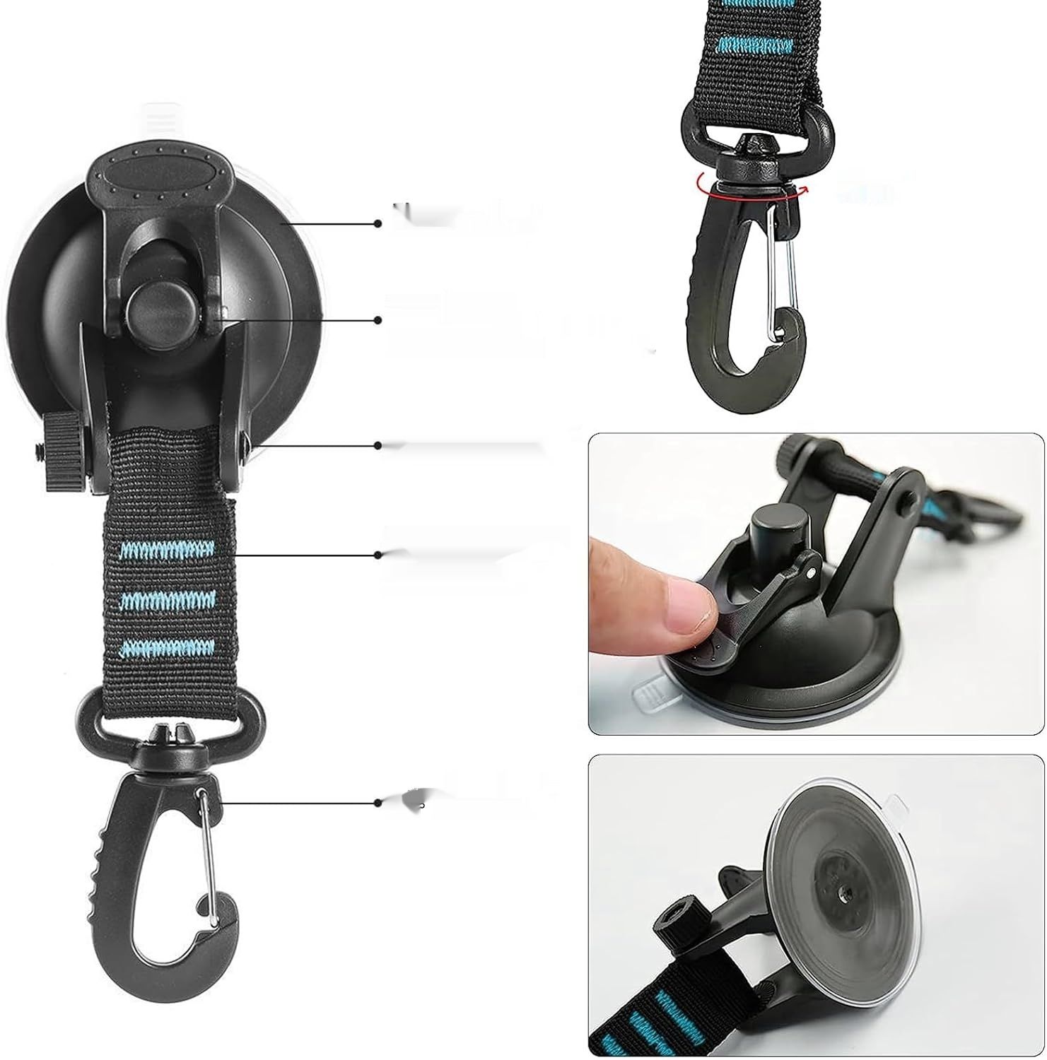 xocome Zuignap, kemping, przyssawka, bardzo mocne przyssawki, wielofun