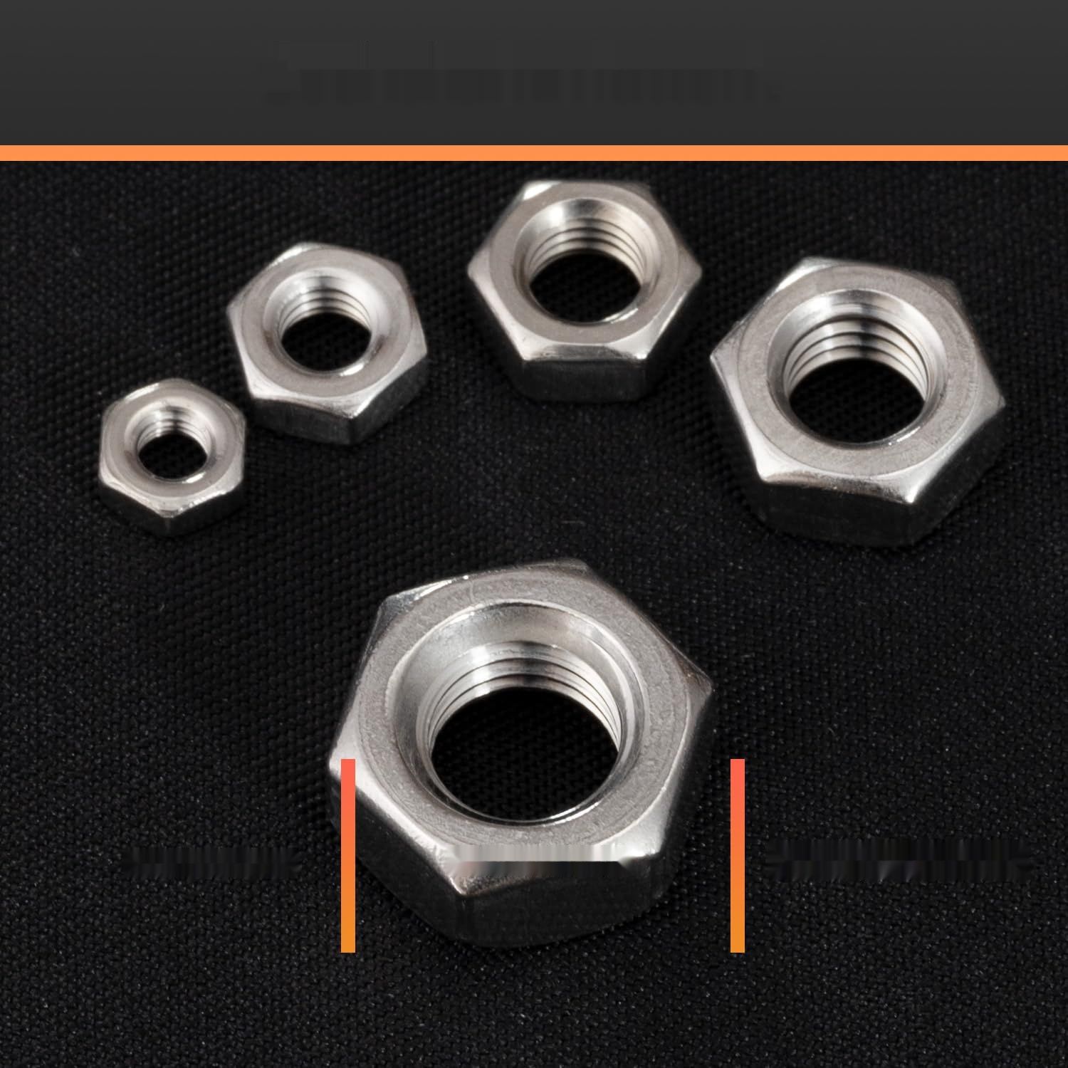 Zestaw 170 sztuk nakrętek sześciokątnych, zestaw nakrętek M3 M4 M5 M6