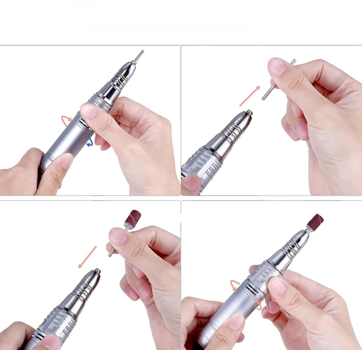 JCMASTER Profesjonalna frezarka do paznokci 35 000 obr./min z wyświetlaczem LED i panelem dotykowym<