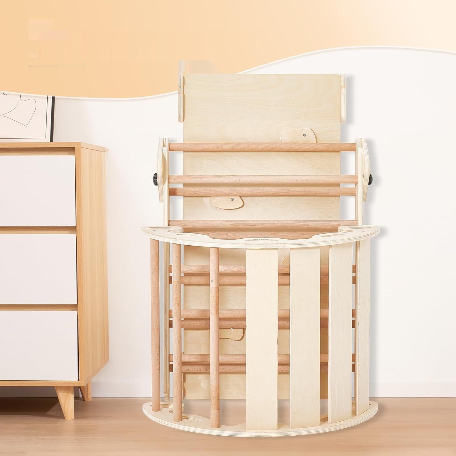 Gigantyczna fasolka 5‑w‑1 montessoriański trójkąt wspinaczkowy z łukем