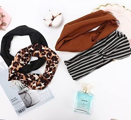 DRESHOW Zestaw 10 Opasek dla Kobiet – Vintage, Szerokie Turbany z Krzyżowanym Wiązaniem
