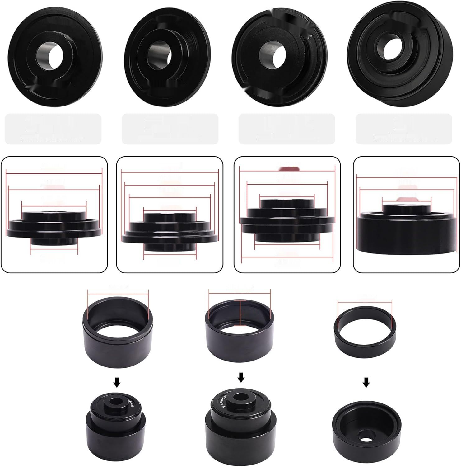 Profesjonalny zestaw narzędzi do łożysk wewnętrznych roweru Mimoke-kom