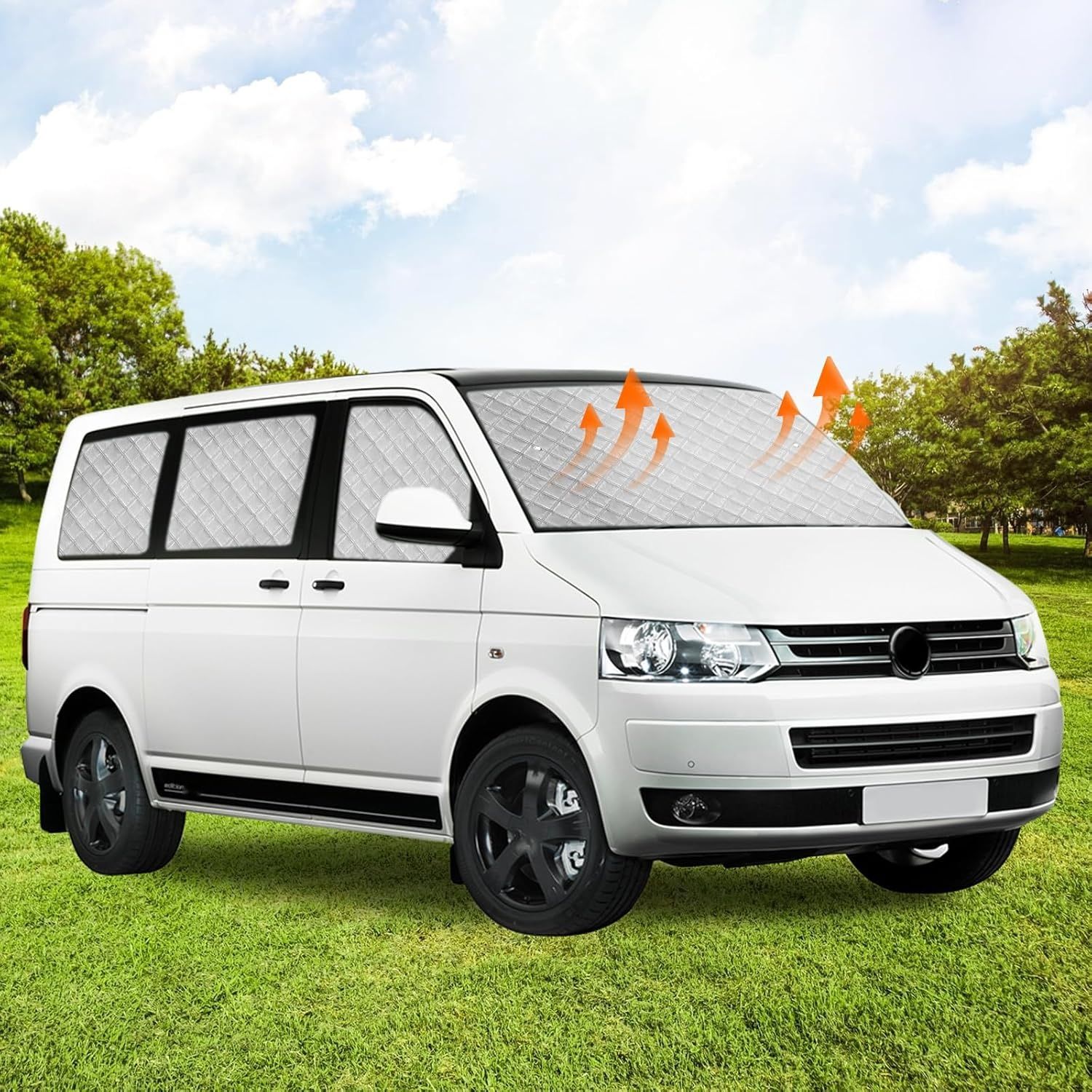 Opaltool Osłony Przeciwsłoneczne do Wnętrza Samochodu dla VW T5 T6