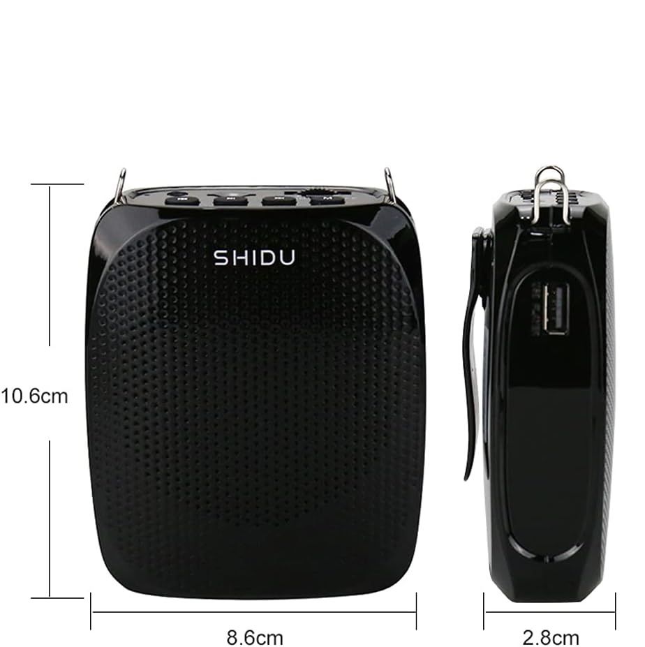 Bezprzewodowy przenośny wzmacniacz głosu SHIDU S615 z mikrofonem