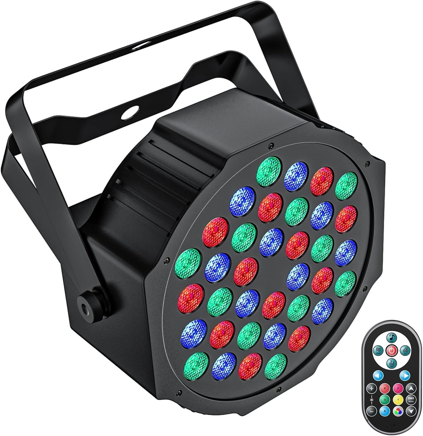 RGB LED Par 72W – reflektor sceniczny z pilotem i DMX 7CH
