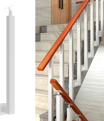 изменить на золото!!     Kwadratowe słupki poręczy schodowych: 270-stopniowe regulowane metalłe