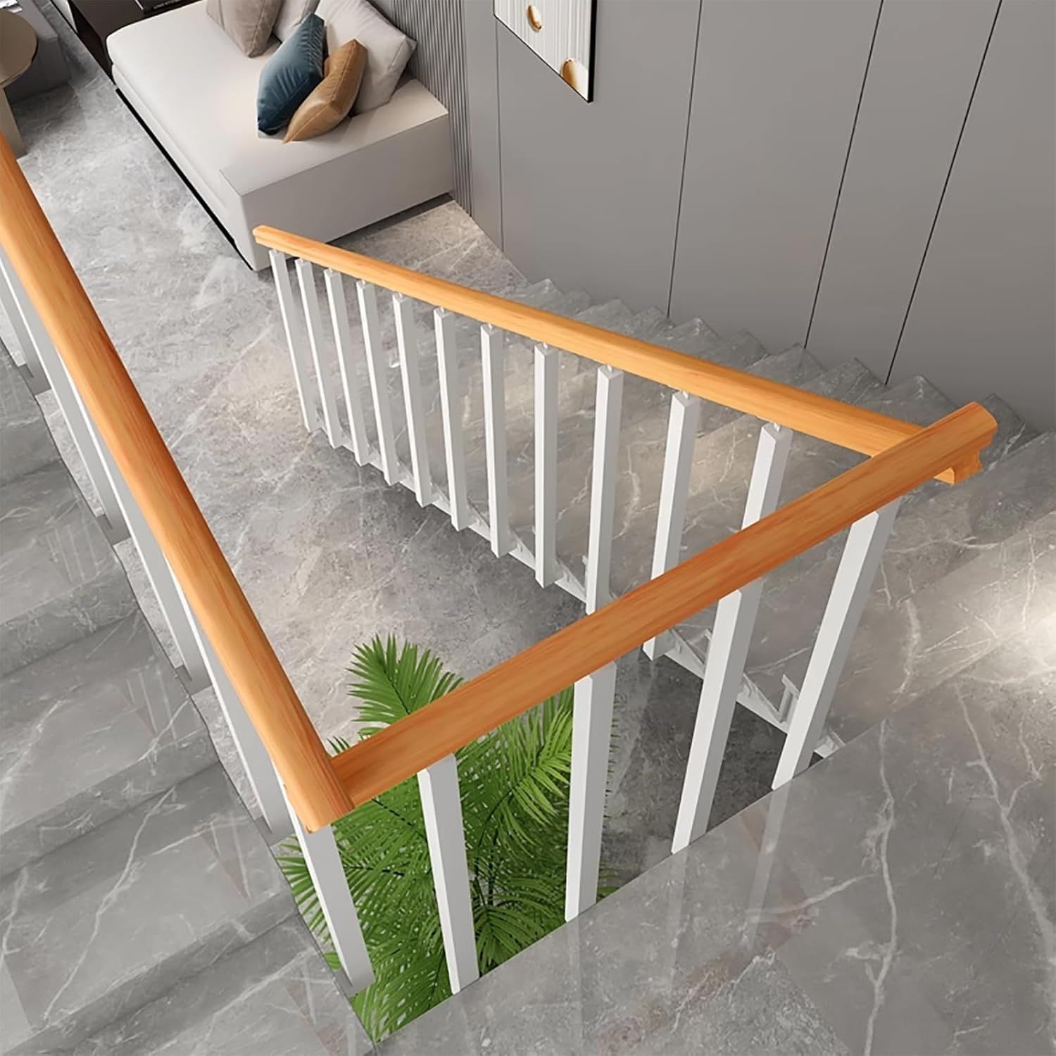 изменить на золото!!     Kwadratowe słupki poręczy schodowych: 270-stopniowe regulowane metalłe