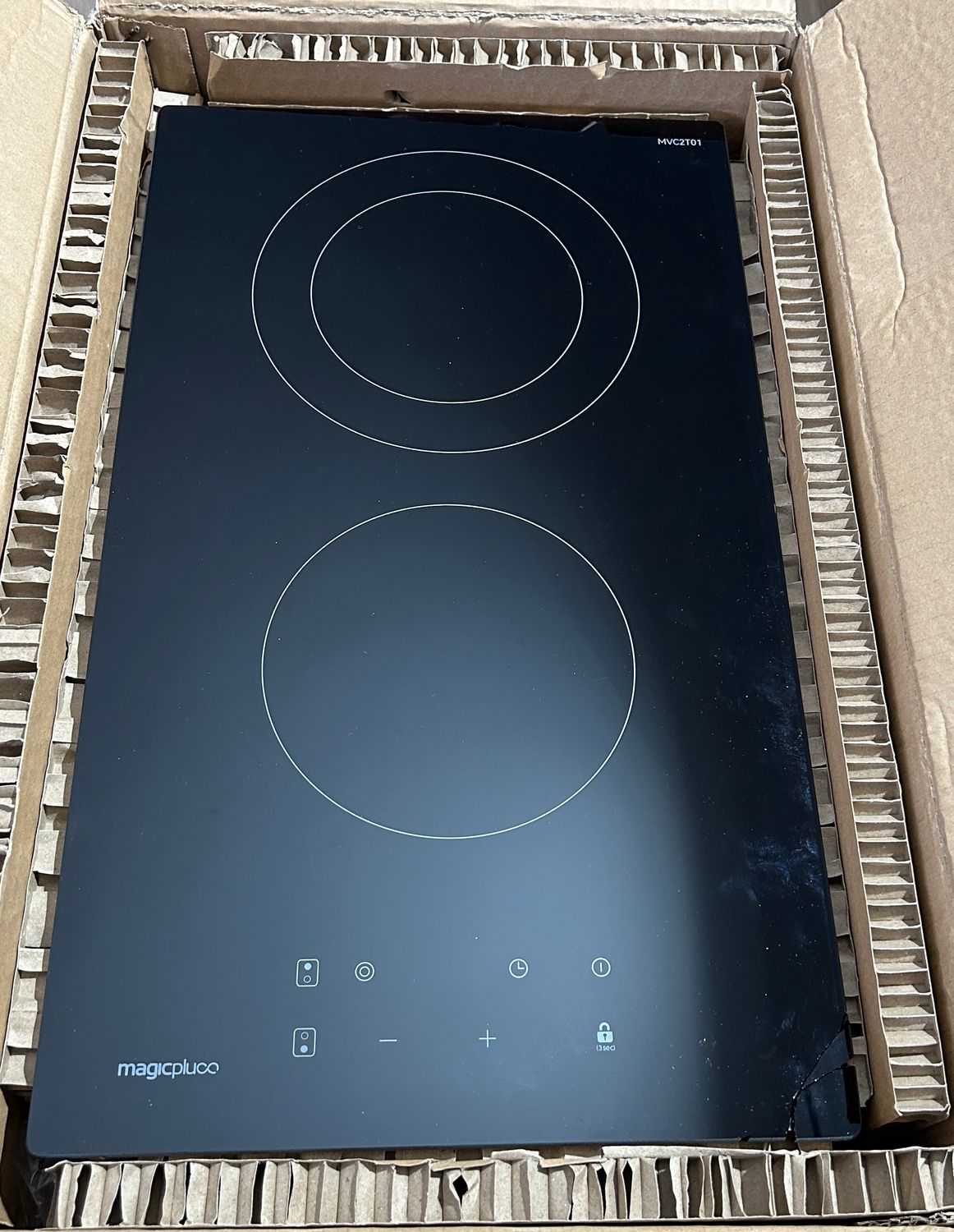 magicplux Płyta ceramiczna 2‑strefowa, 3400 W, 29,5 cm, 9 poziomów mcy