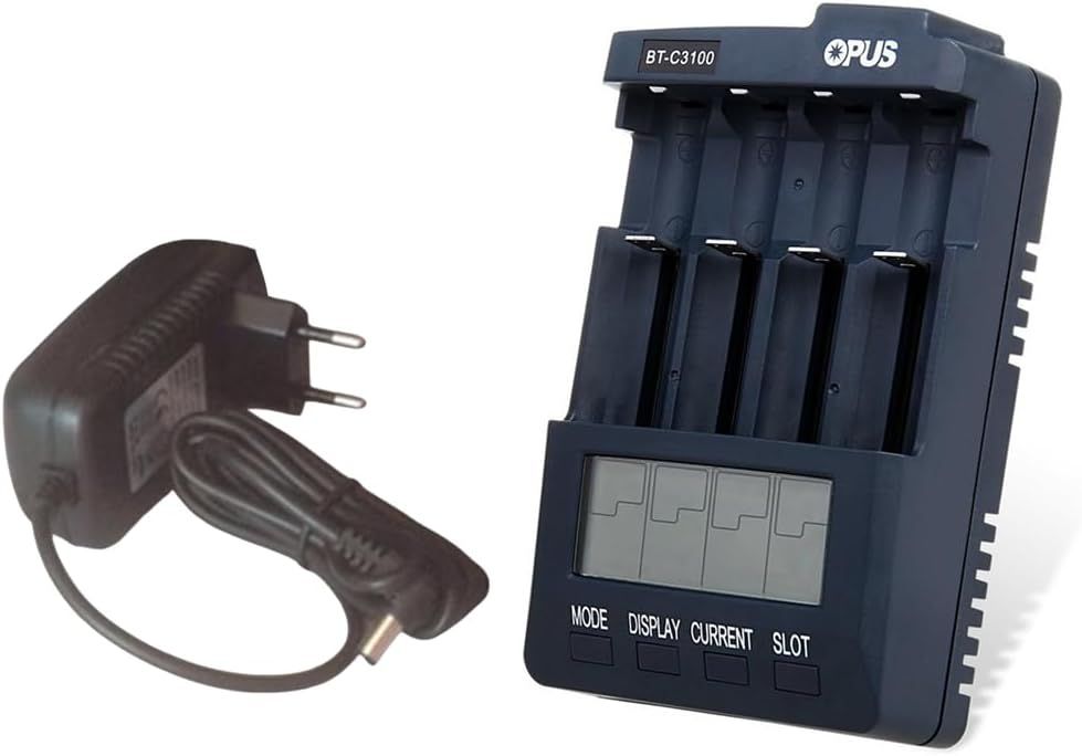 BT-C3100 Smart-Adapter z 4 gniazdami, uniwersalna ładowarka do akumulatorów Li-Ion