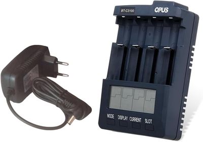 BT-C3100 Smart-Adapter z 4 gniazdami, uniwersalna ładowarka do akumulatorów Li-Ion