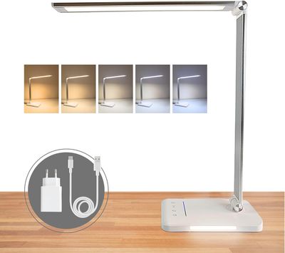 Lampa biurkowa LED Gato Naranja z elastycznym ramieniem