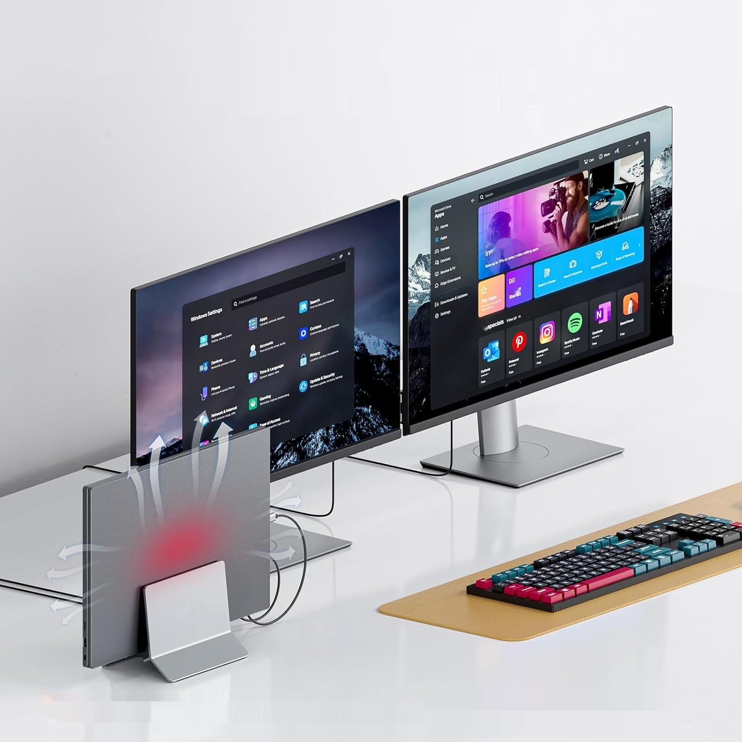 Stacja dokująca USB-C PULWTOP BD216C 11 w 1 z podwójnym HDMI 4K 60 Hz