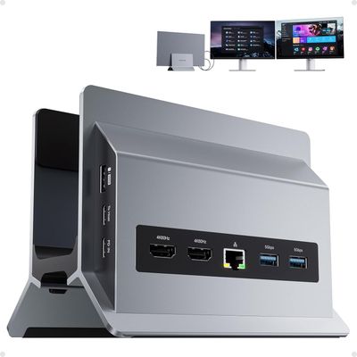 Stacja dokująca USB-C PULWTOP BD216C 11 w 1 z podwójnym HDMI 4K 60 Hz