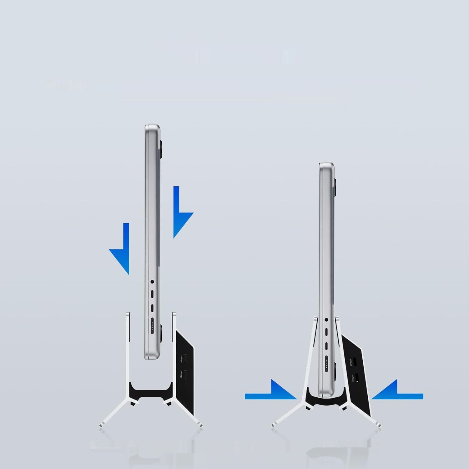 PULWTOP Stacja dokująca USB‑C 11‑w‑1 z pionowym stojakiem i obudową M.2 NVMe SSD