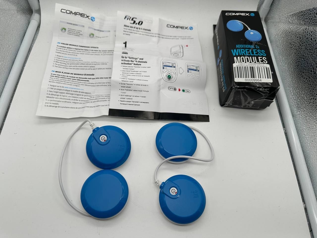 COMPEX 2 dodatkowe moduły do Fit 5.0 – elektrostymulator bezprzewodowy
