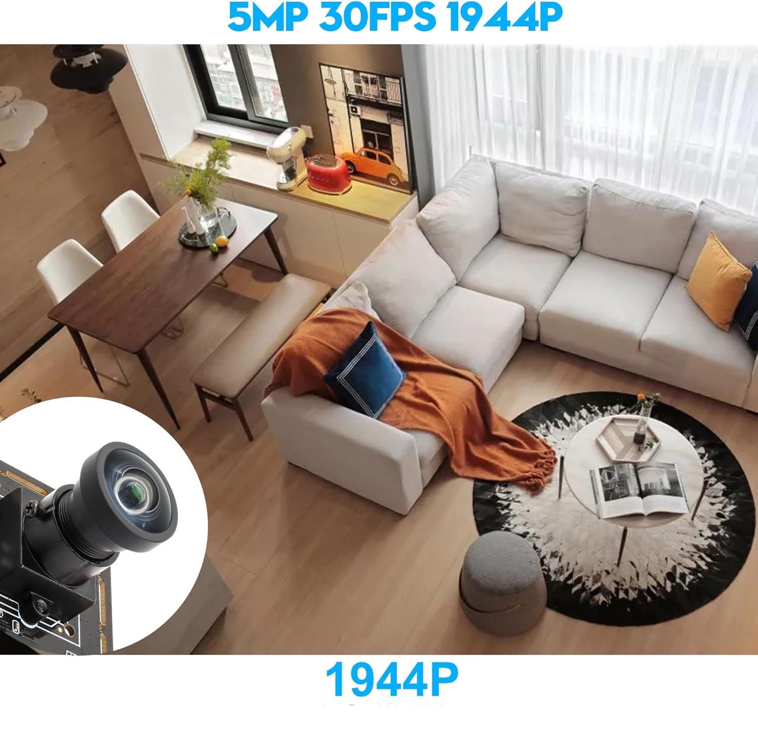 Svpro 5MP USB Kameramodul M12 120° – kamera do wizyjnych zastosowań przemysłowych