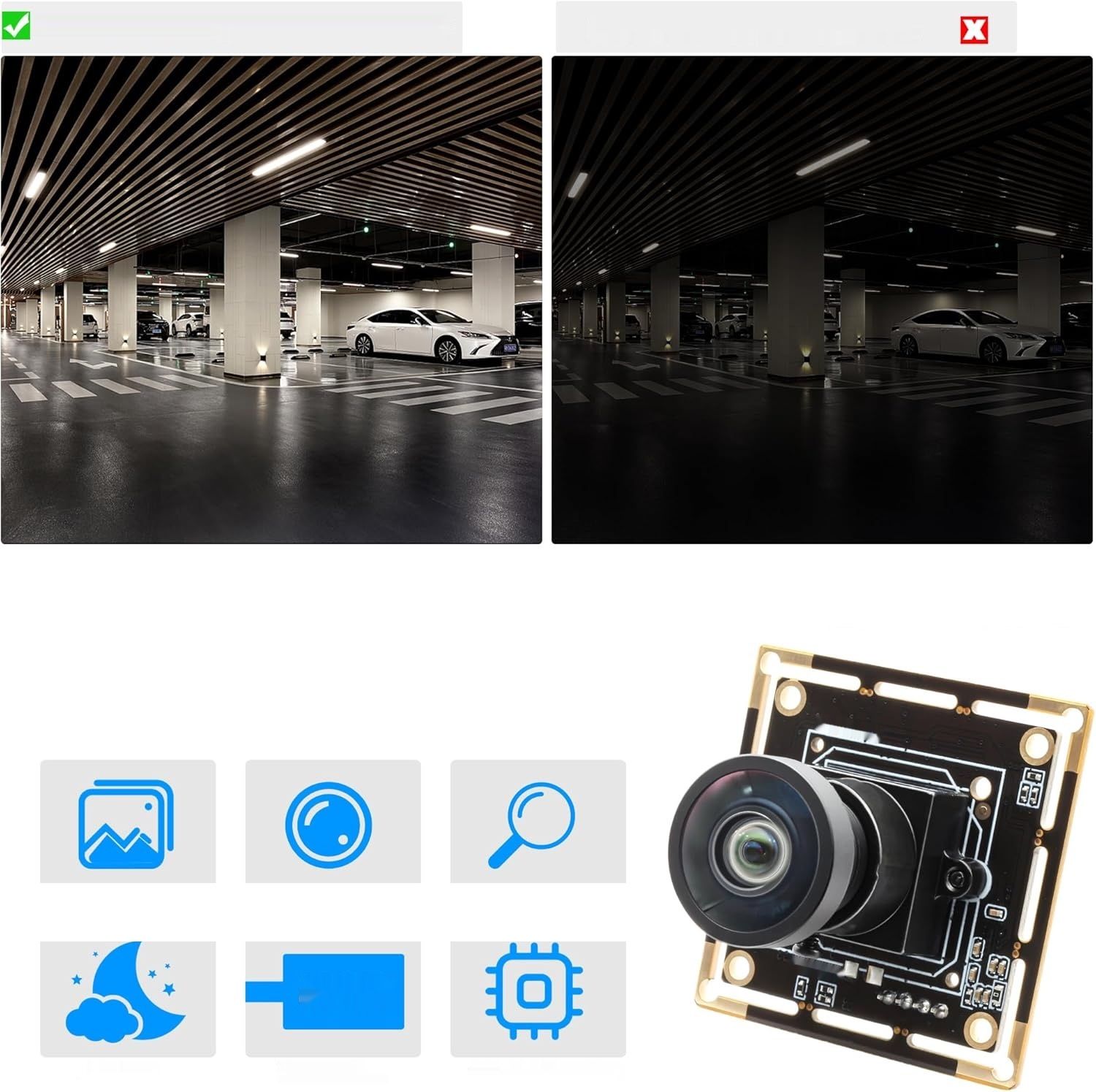 Svpro 5MP USB Kameramodul M12 120° – kamera do wizyjnych zastosowań przemysłowych