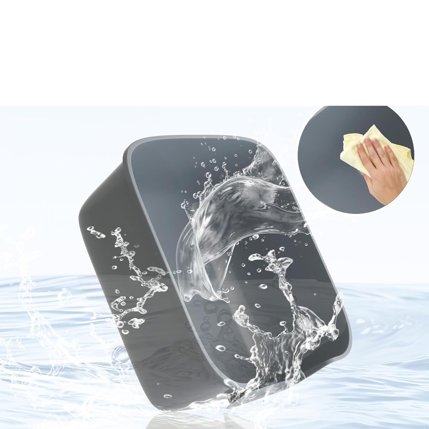 Suhaco kuweta dla kota z wysokim rantem, otwarty model, szara, rozmiar M