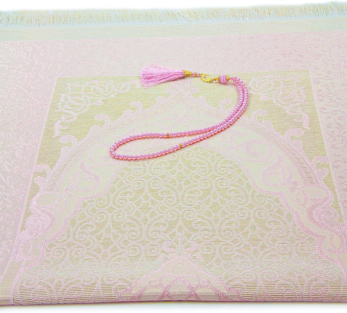 ihvan online muzułmański dywanik modlitewny i paciorki z elegancką prę