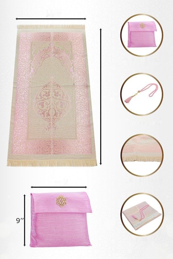 ihvan online muzułmański dywanik modlitewny i paciorki z elegancką prę