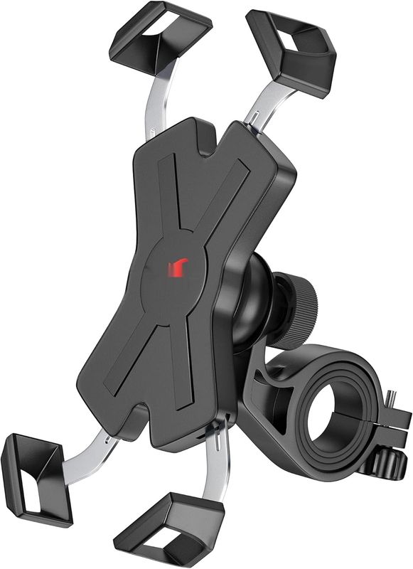 Uchwyt rowerowy na telefon Grefay, metalowy uchwyt na telefon do motoc