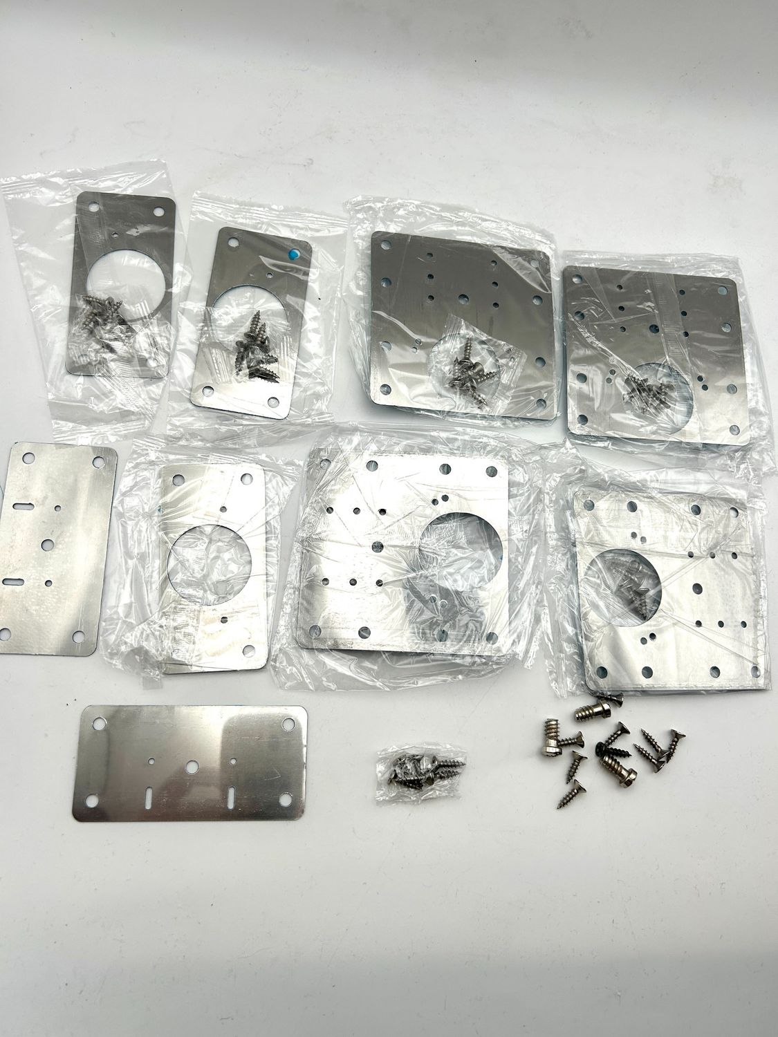 9 sztuk płytek naprawczych zawiasów drzwi z wkrętami, zestaw do naprz
